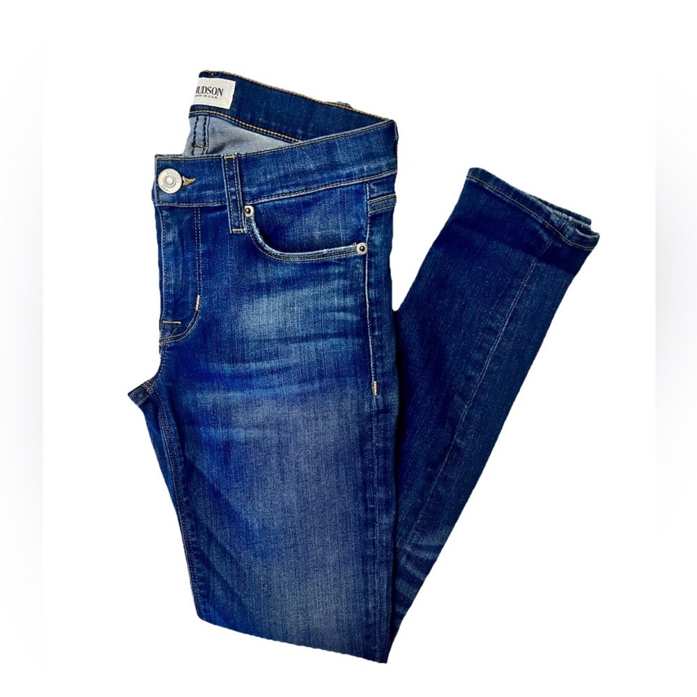 Hudson Krista super skinny Jeans cropped 26 inch inseam mid-rise size 25